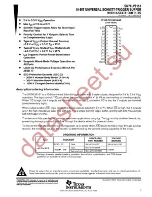 SN74LV8151PWRG4 datasheet  